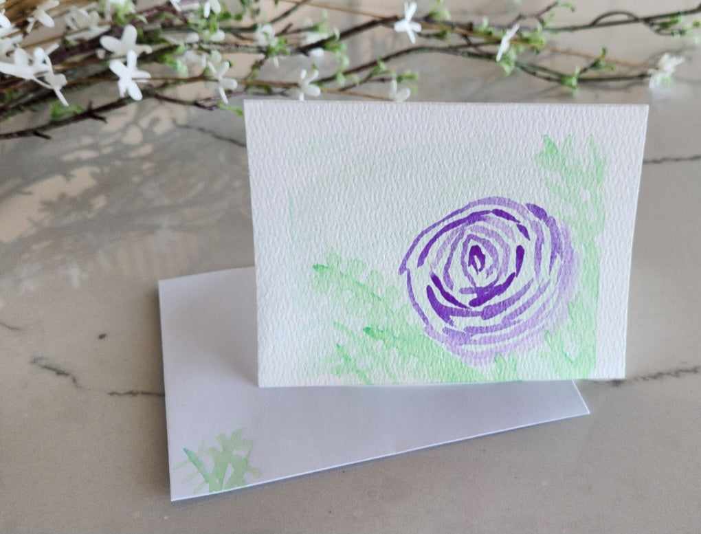 Proverbs 3:15 Hand Painted Original Card