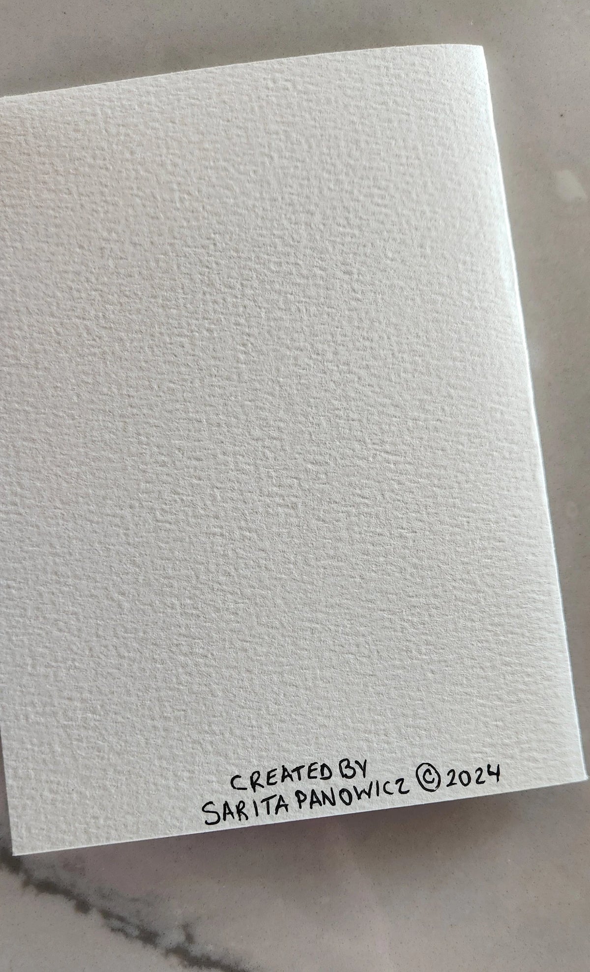 Set of 5 Original Hand Painted Cross Greeting Cards
