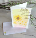 Philippians 4:13 Hand Painted Original Card