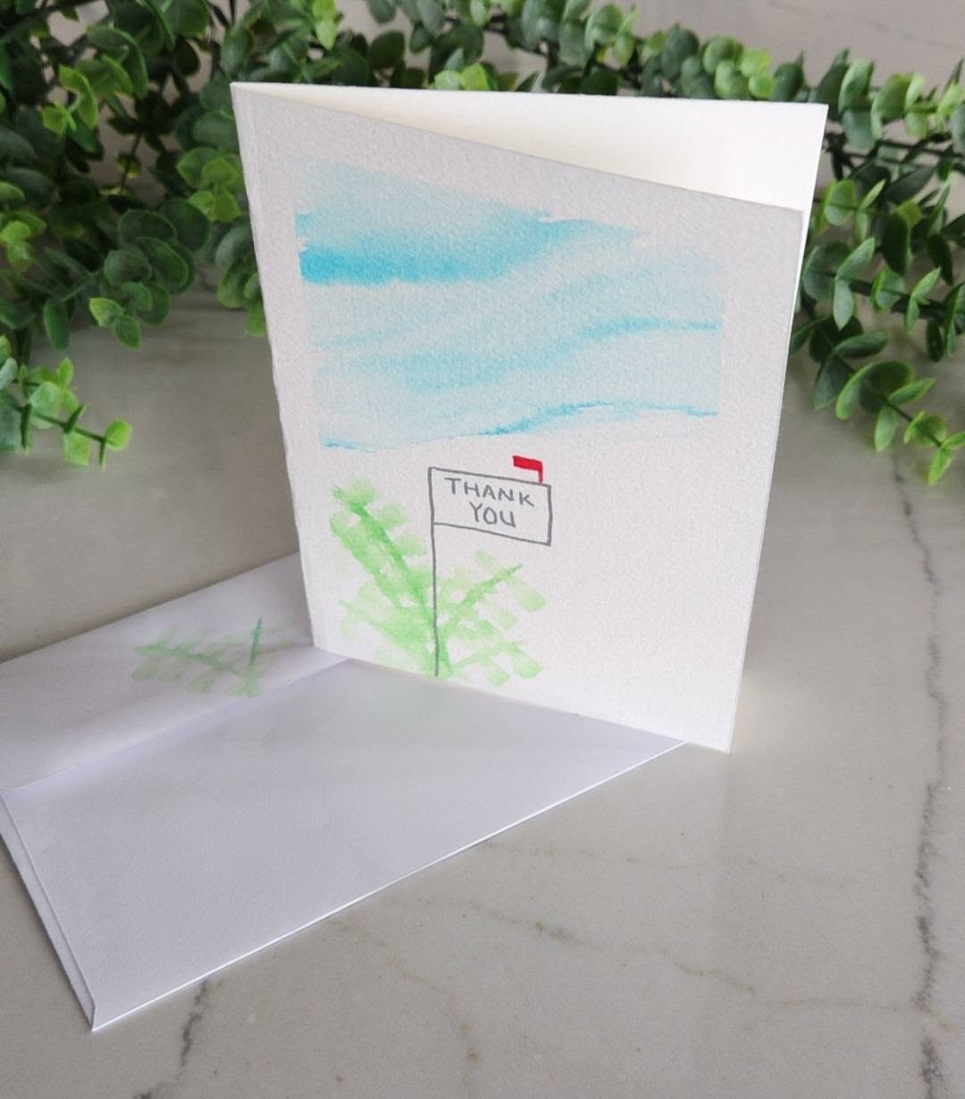 Real Estate Set of 6 Hand Painted Original Cards